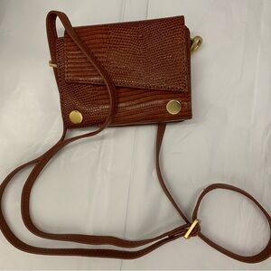 Hammitt  Los Angelos  Redwood North Lizard crossbody purse